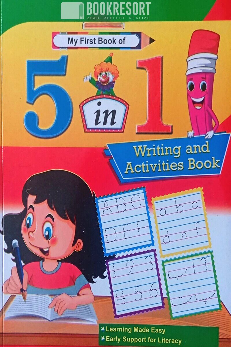 5 in 1 activity book for kids with engaging learning exercises for early education and skill development