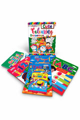 Trace, Color and Learn Books Set – 12 rainbow color pencils by Book Resort