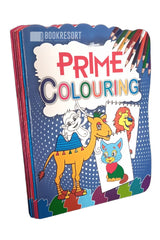 Coloring books for kids with color guide featuring fruits vegetables birds animals and character themes