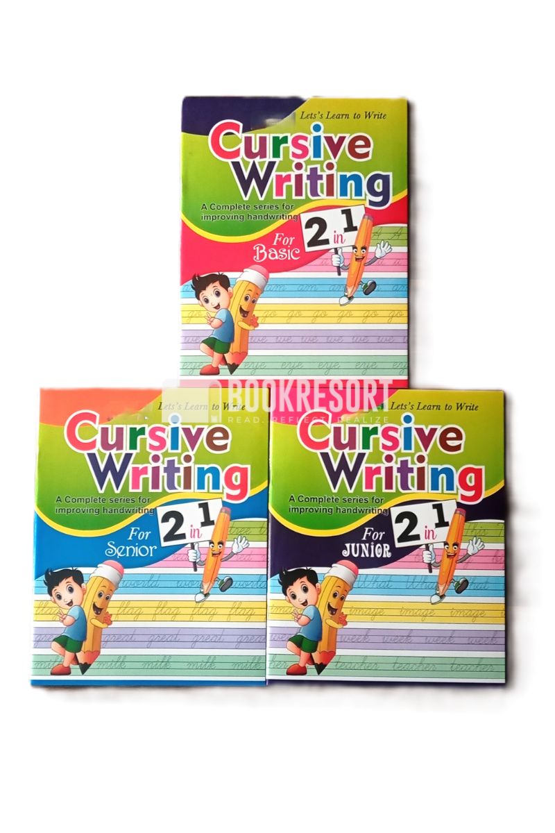 Cursive writing books for kids with structured handwriting practice and learning activities