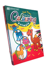 Coloring books for kids with color guide featuring 7 themed colouring books for creative learning