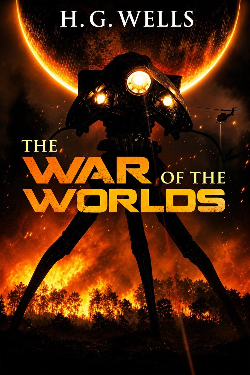 Book cover for 'The War of the Worlds' by H.G. Wells
